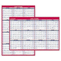 AT-A-GLANCE Erasable Vertical/Horizontal Wall Planner, 32 x 48, Blue/Red, 2023 - Janitorial Superstore