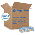 Kleenex 21400 Facial Tissue, 2-Ply White Facial Tissue, Flat Box, 36 Case - Janitorial Superstore