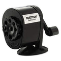 Bostitch Counter-Mount/Wall-Mount Antimicrobial Manual Pencil Sharpener, Black - Janitorial Superstore