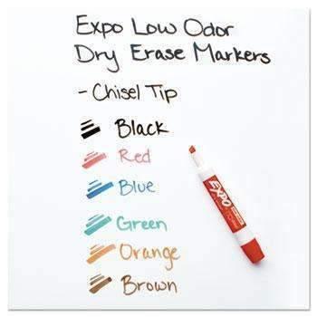 EXPO® Dry Erase Marker & Organizer Kit, Chisel Tip, Assorted, 6/Set - Janitorial Superstore