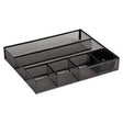 Rolodex™ Deep Desk Drawer Organizer, Metal Mesh, Black - Janitorial Superstore