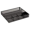 Rolodex™ Deep Desk Drawer Organizer, Metal Mesh, Black - Janitorial Superstore