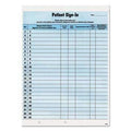 Tabbies® Patient Sign-In Label Forms, 8 1/2 x 11 5/8, 125 Sheets/Pack, Blue - Janitorial Superstore
