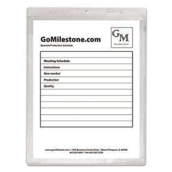 C-Line® Clear Vinyl Shop Ticket Holder, Both Sides Clear, 50", 9 x 12, 50/BX - Janitorial Superstore