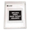 C-Line® Clear Vinyl Shop Ticket Holder, Both Sides Clear, 15