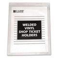 C-Line® Clear Vinyl Shop Ticket Holder, Both Sides Clear, 15