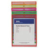 C-Line® Stitched Shop Ticket Holder, Neon, Assorted 5 Colors, 75