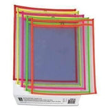 C-Line® Stitched Shop Ticket Holder, Neon, Assorted 5 Colors, 75", 9 x 12, 25/BX - Janitorial Superstore