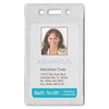 Advantus Proximity ID Badge Holder, Vertical, 2 3/8w x 3 3/8h, Clear, 50/Pack - Janitorial Superstore
