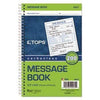 TOPS™ Spiralbound Message Book, 4 1/4 x 5, Carbonless Duplicate, 200 Sets/Book - Janitorial Superstore