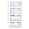 Adams® Two-Part Rent Receipt Book, 2 3/4 x 4 3/4, Two-Part Carbonless, 200 Forms - Janitorial Superstore