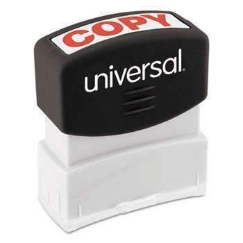 Universal® Message Stamp, COPY, Pre-Inked One-Color, Red - Janitorial Superstore