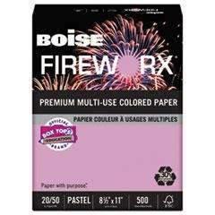 CASCADES FIREWORX Premium Multi-Use Colored Paper, 20lb, 8 1/2 x 11, Echo Orchid, 500/RM - Janitorial Superstore