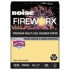 CASCADES FIREWORX Premium Multi-Use Colored Paper, 20lb, 8 1/2 x 11, Boomin' Buff, 500/RM - Janitorial Superstore