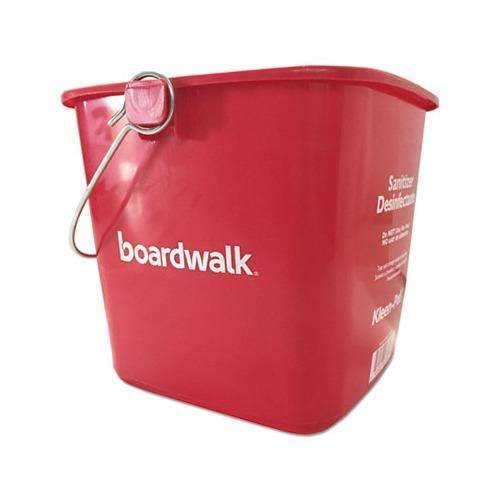 Sanitizing Bucket, 6 qt, Red, Plastic - Janitorial Superstore