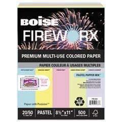 CASCADES FIREWORX Premium Multi-Use Colored Paper, 20lb, 8 1/2 x 11, Assorted, 500/RM - Janitorial Superstore