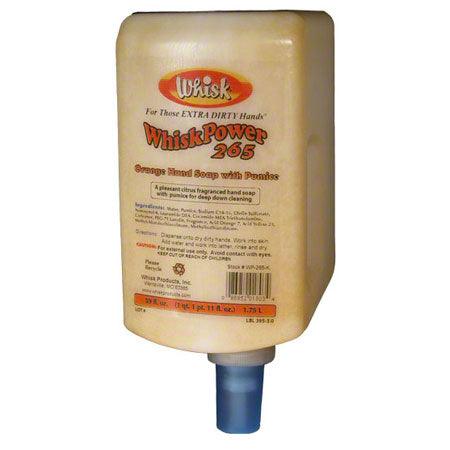 WhiskPower 265 Orange Hand Soap with Pumice, 1.75 Liter Cartridge - Janitorial Superstore