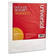Universal® Write-On/Erasable Indexes w/White Tabs, 5-Tab, Letter, White - Janitorial Superstore