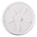 Dart® White Plastic Vented Lid - 6-14 oz 1000cs - Janitorial Superstore