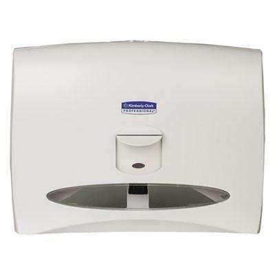 KCC09505 - Windows Toilet Seat Cover Dispenser, 17 1/2 X 3 1/4 X 13 1/4, White Pearl by Kimberly Clark - Janitorial Superstore