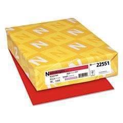 NEENAH PAPER Color Paper, 24lb, 8 1/2 x 11, Re-Entry Red, 500/RM - Janitorial Superstore
