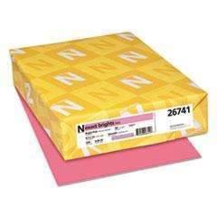 NEENAH PAPER Exact Brights Paper, 20lb, 8 1/2 x 11, Bright Pink, 500/RM - Janitorial Superstore