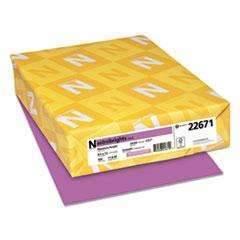 NEENAH PAPER Color Paper, 24lb, 8 1/2 x 11, Planetary Purple, 500/RM - Janitorial Superstore