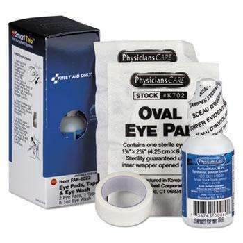 First Aid Only™ Eyewash Set with Eyepads and Adhesive Tape - Janitorial Superstore