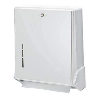 San Jamar SJMT1905WH True Fold Metal Front Cabinet Towel Dispenser - Janitorial Superstore
