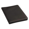 Universal® Leather-Look Pad Folio, Inside Flap Pocket w/Card Holder, Black - Janitorial Superstore