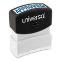 Universal® Message Stamp, APPROVED, Pre-Inked One-Color, Blue - Janitorial Superstore