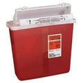 UNIMED Sharps Containers, Polypropylene, 5 qt, 4 3/4 x 10 3/4 x 11 1/2, Red - Janitorial Superstore