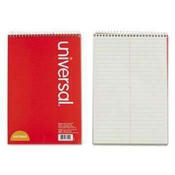 Universal® Steno Book, Gregg Rule, 6 x 9, Green, 70 Sheets - Janitorial Superstore