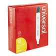 Universal® Dry Erase Marker, Chisel Tip, Black, Dozen - Janitorial Superstore