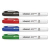 Universal® Pen Style Dry Erase Markers, Fine/Bullet Tip, Assorted, 4/Set - Janitorial Superstore