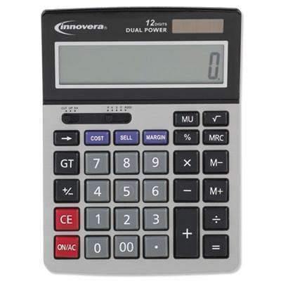 Innovera® 15968 Minidesk Calculator, 12-Digit LCD - Janitorial Superstore