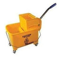 24 QT Compact Mopping System Combo, Yellow, Double Bucket - Janitorial Superstore