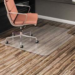 Alera All Day Use Non-Studded Chair Mat for Hard Floors, 36 x 48, Lipped, Clear - Janitorial Superstore