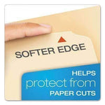TOPS BUSINESS FORMS CutLess File Folders, 1/3 Cut Top Tab, Letter, Manila, 100/Box - Janitorial Superstore