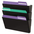 Universal Wall File, Add-On Pocket, Plastic, Black - Janitorial Superstore