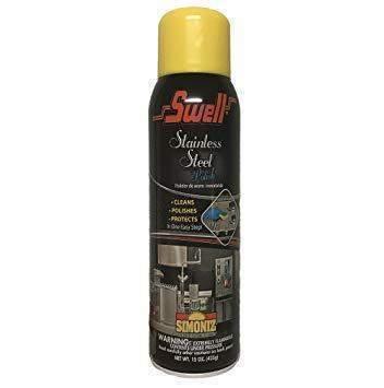 Simoniz Swell Stainless Steel Polish, 15oz Can - Janitorial Superstore