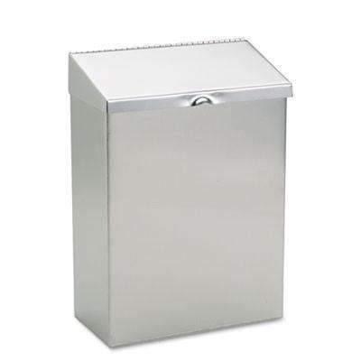 Hospeco ND-1E Stainless Steel Feminine Hygiene Receptacle (#HOSND1E) - Janitorial Superstore