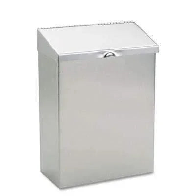 Hospeco ND-1E Stainless Steel Feminine Hygiene Receptacle (#HOSND1E) - Janitorial Superstore