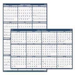 HOUSE OF DOOLITTLE Recycled Poster Style Reversible/Erasable Yearly Wall Calendar, 24 x 37, 2023 - Janitorial Superstore