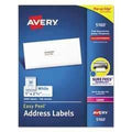 AVERY PRODUCTS CORPORATION Easy Peel Mailing Address Labels w/Sure Feed, Laser, 1 x 2 5/8, White, 3000/Box - Janitorial Superstore