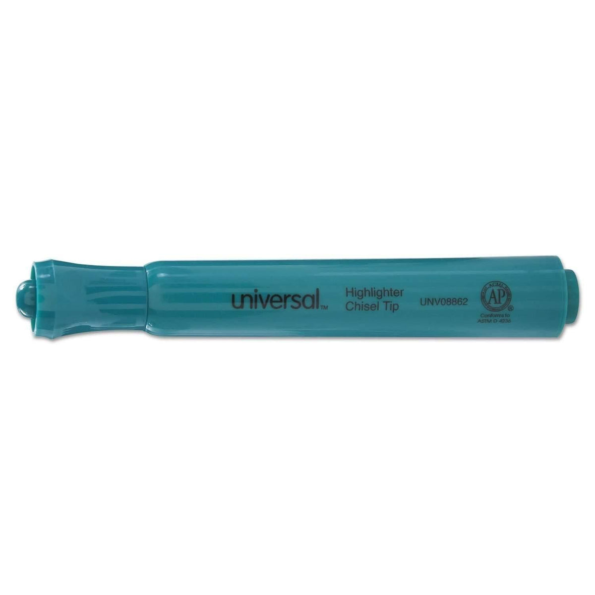 UNIVERSAL OFFICE PRODUCTS Desk Highlighters, Chisel Tip, Fluorescent Green, Dozen - Janitorial Superstore