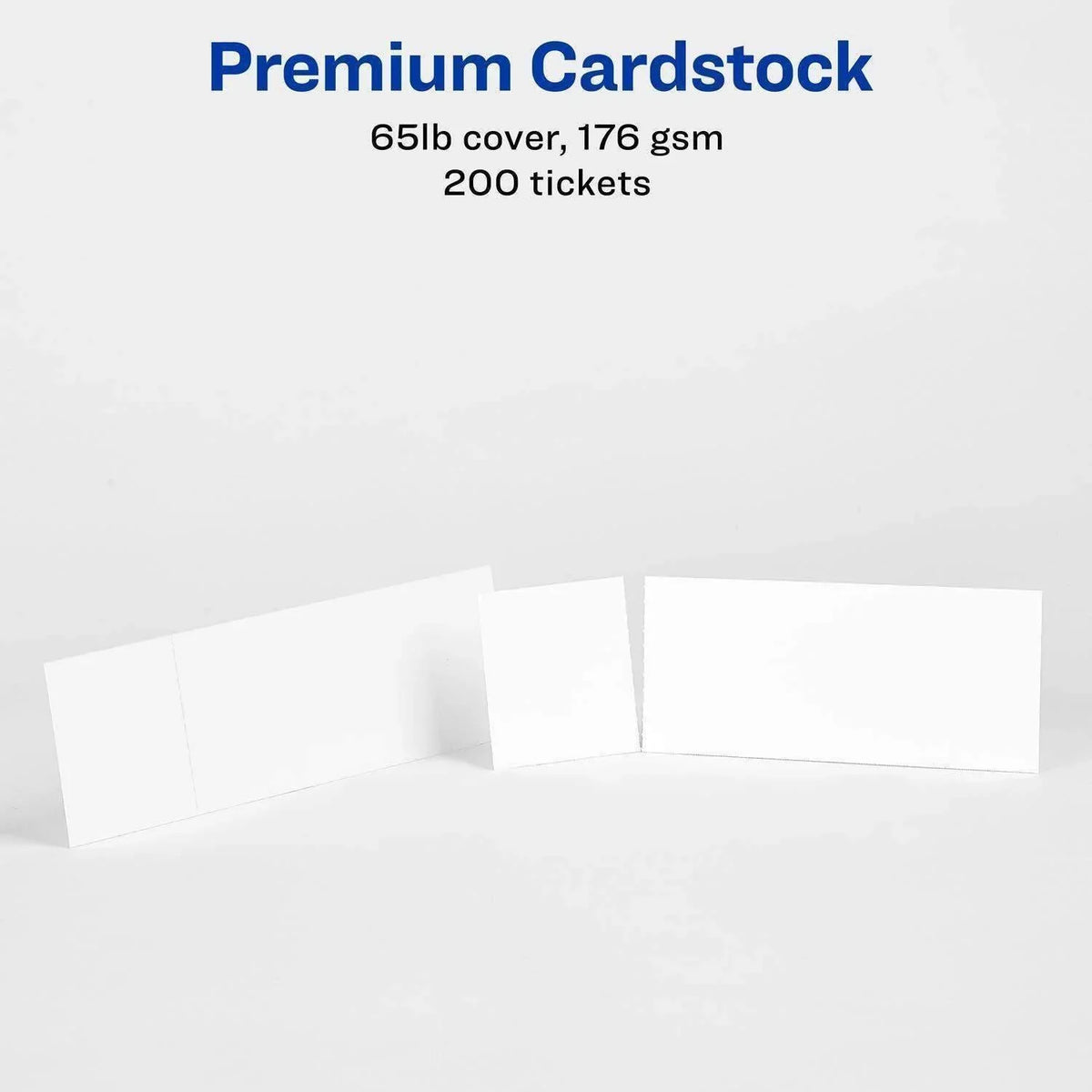 Avery® Printable Tickets with Tear-Away Stubs, Matte White, 200/Pack (AVE16154) - Janitorial Superstore