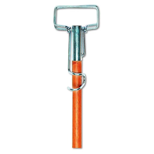 pring Grip Metal Head Mop Handle for Most Mop Heads, 60" Wood Handle - Janitorial Superstore