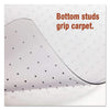 Universal Office Products Studded Chair Mat for Low Pile Carpet, 46 x 60, Clear - Janitorial Superstore