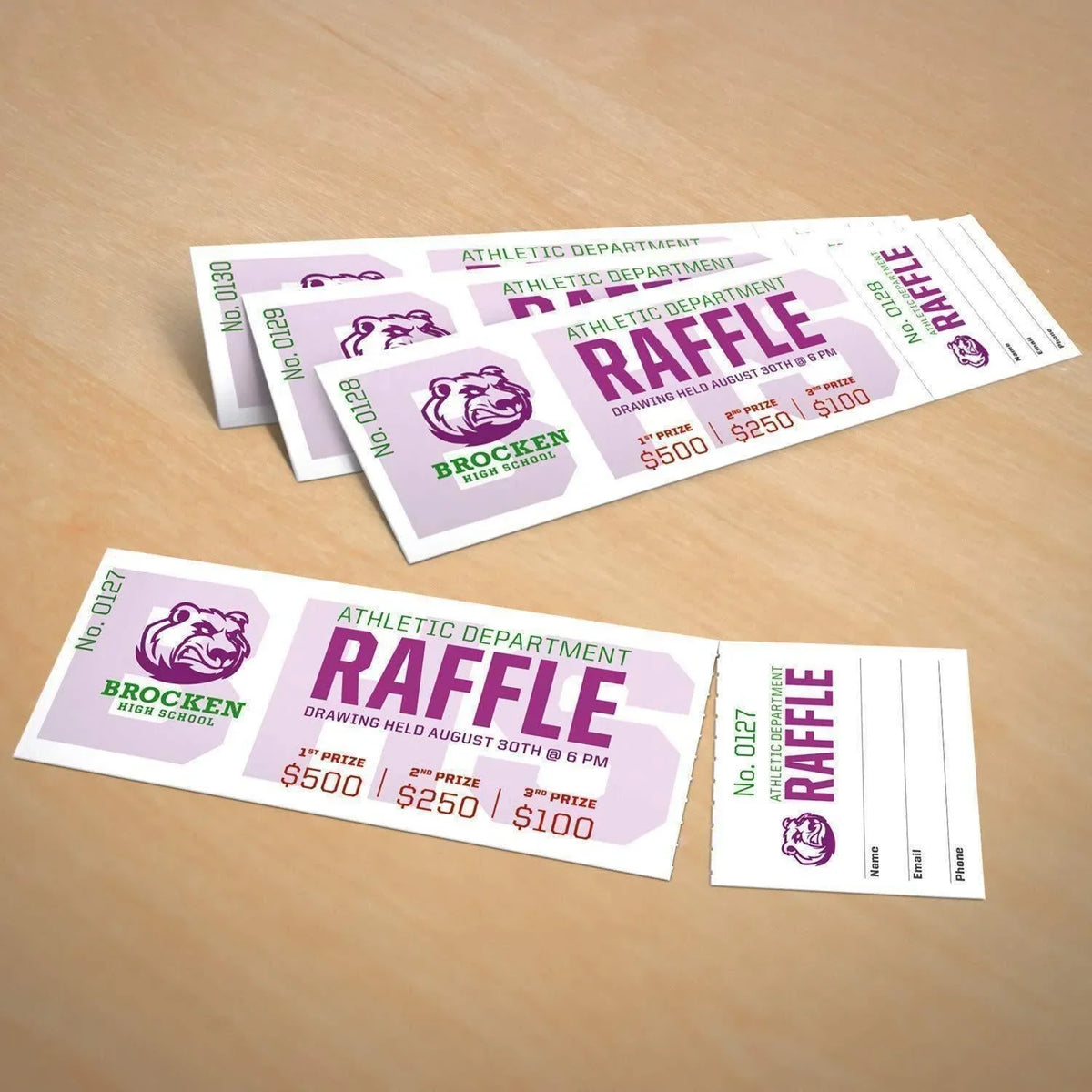 Avery® Printable Tickets with Tear-Away Stubs, Matte White, 200/Pack (AVE16154) - Janitorial Superstore